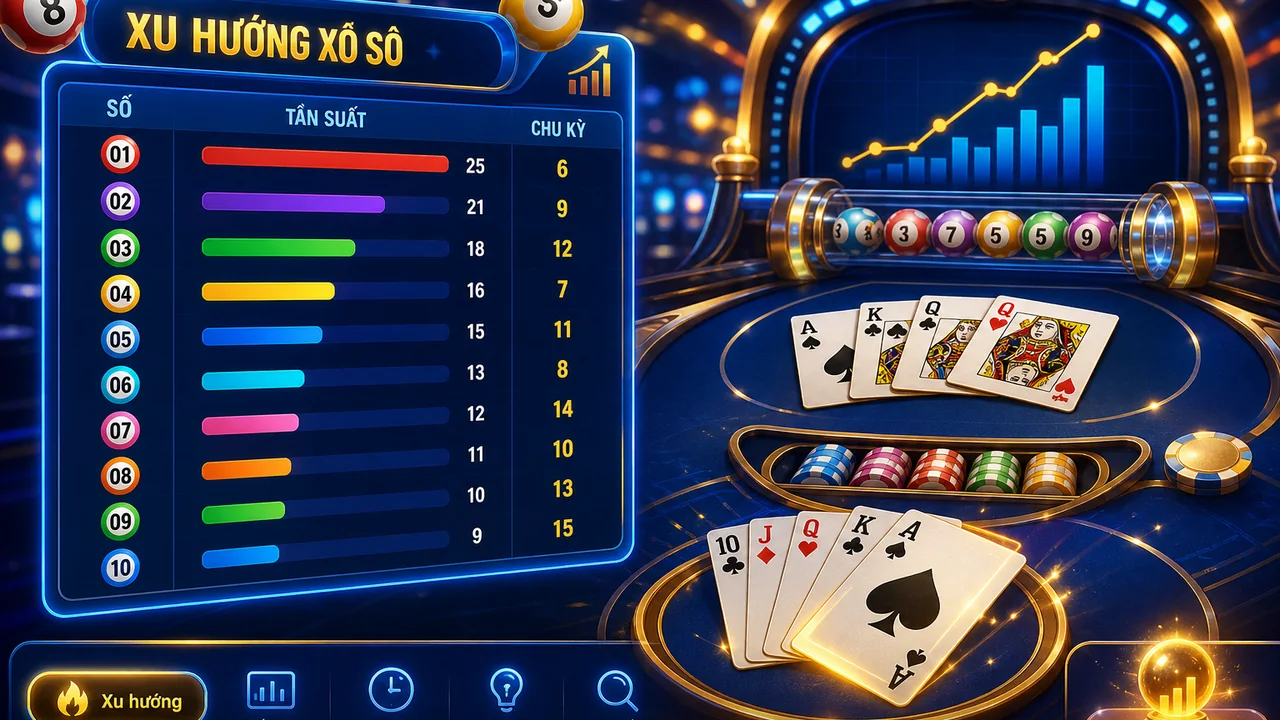 Từ bảng số đến bàn bài: cách xem xu hướng xổ số 78win cho người mới